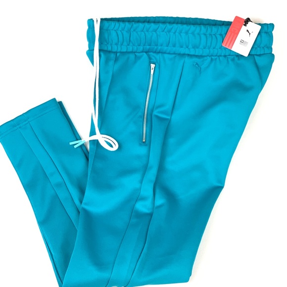 Puma x TMC Hustle Way Nipsey Hussle Jogger Sweatpants Teal Blue Sz